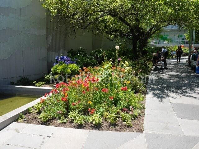 Yerba Buena Gardensの花壇